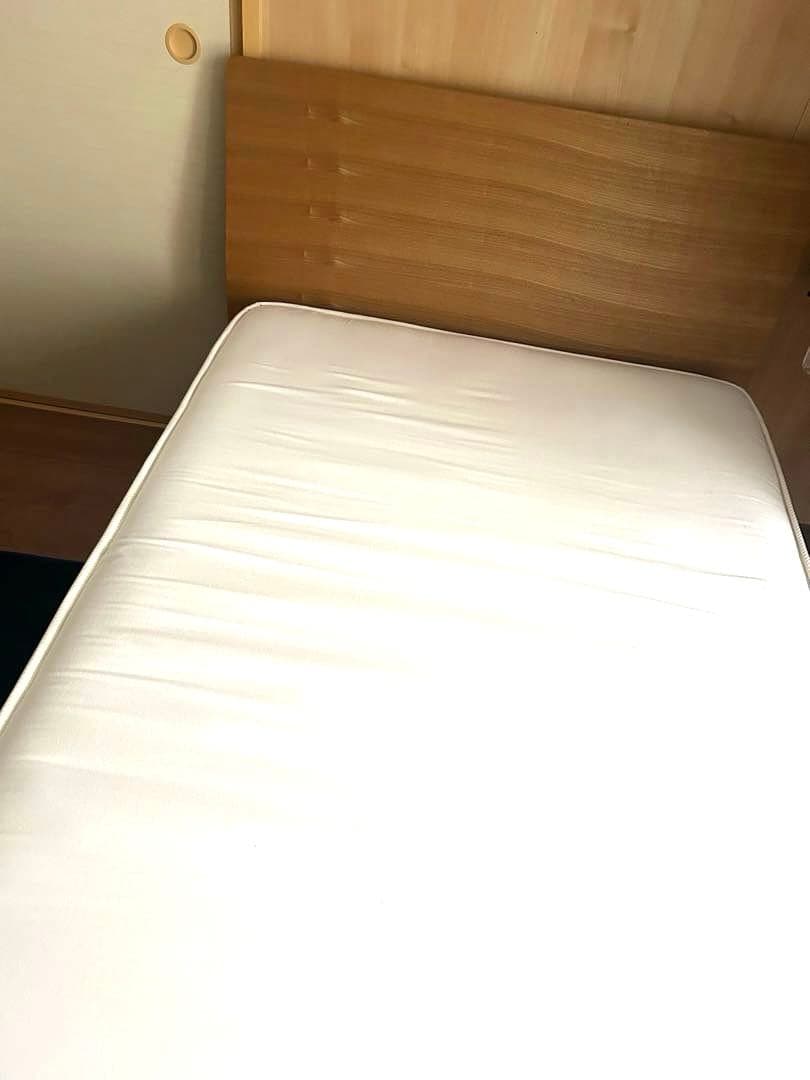 【無印良品】シングル４点セット（ベッドフレーム＋ヘッド＋脚＋マットレス）