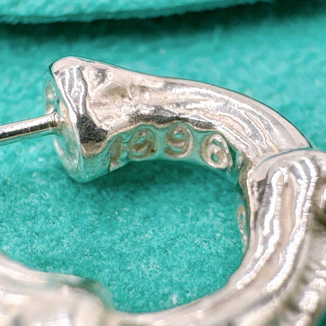 極美品 オールドティファニー バンブー スモール ピアス 片耳 シルバー925