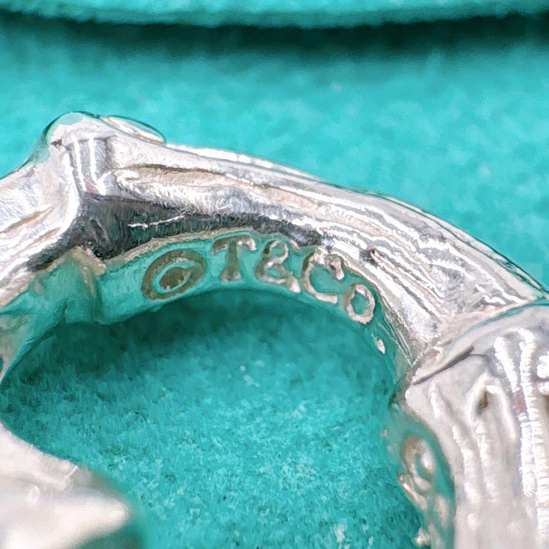 極美品 オールドティファニー バンブー スモール ピアス 片耳 シルバー925