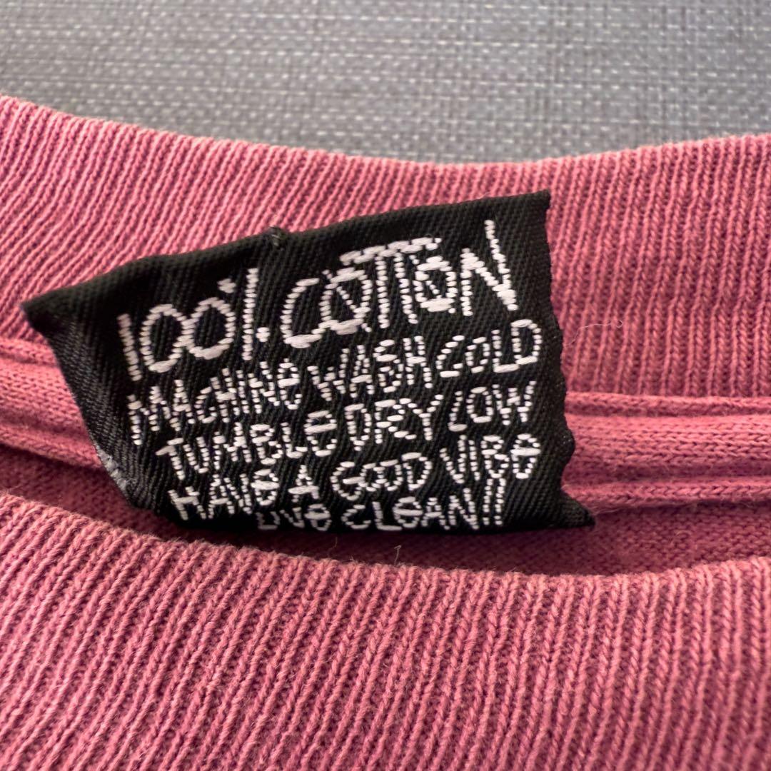 80s OLD STUSSY シャドーマン Tシャツ 黒タグ パープル　USA