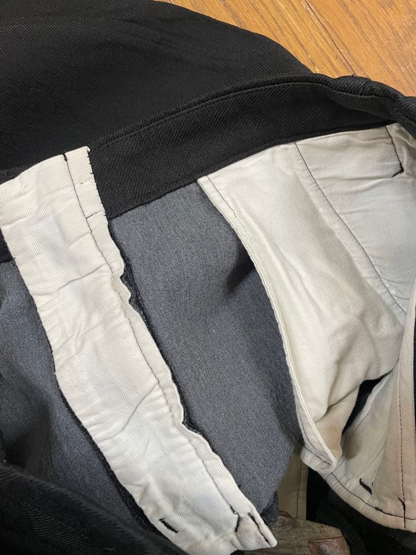 ローブドシャンブル コムデギャルソン 後染めパンツ