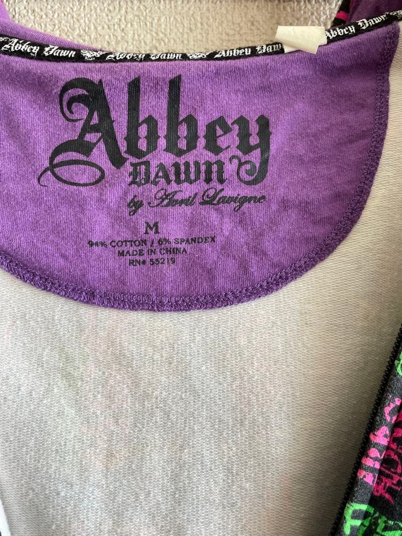 初期モデル/Abbey Dawn グラフィティプリント パーカー M