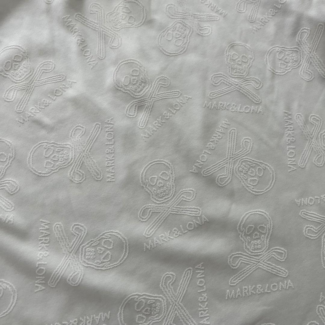 MARK&LONA マークアンドロナ　エンボス　総柄　ロゴ　メンズ　ポロシャツ