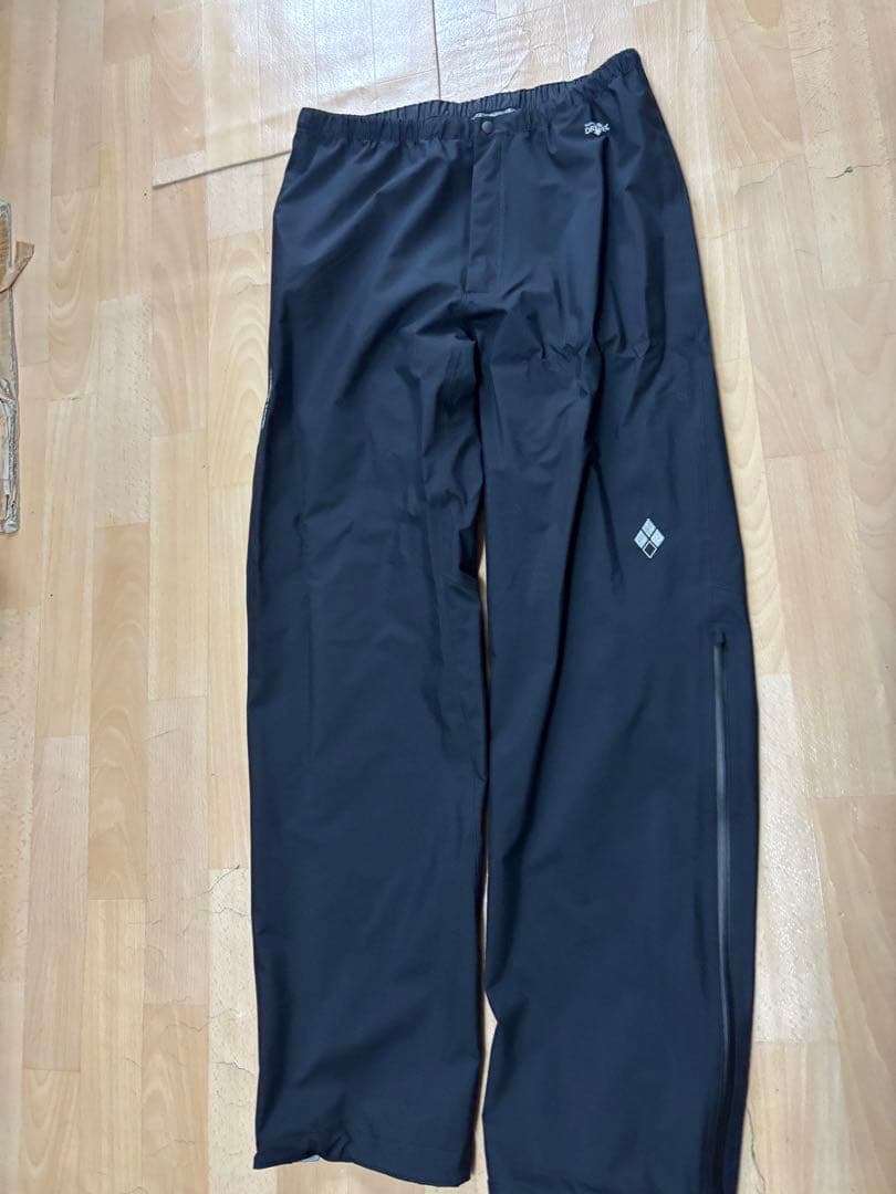 【未使用】モンベル スーパードライテック レインパンツ フルジップ M-L