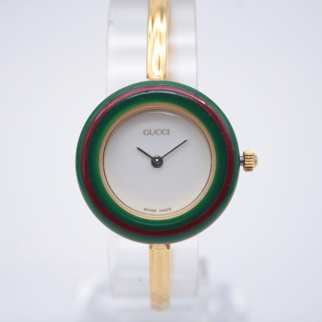 稼働 GUCCI グッチ 腕時計 チェンジベゼル 9色 11/12.2 箱付