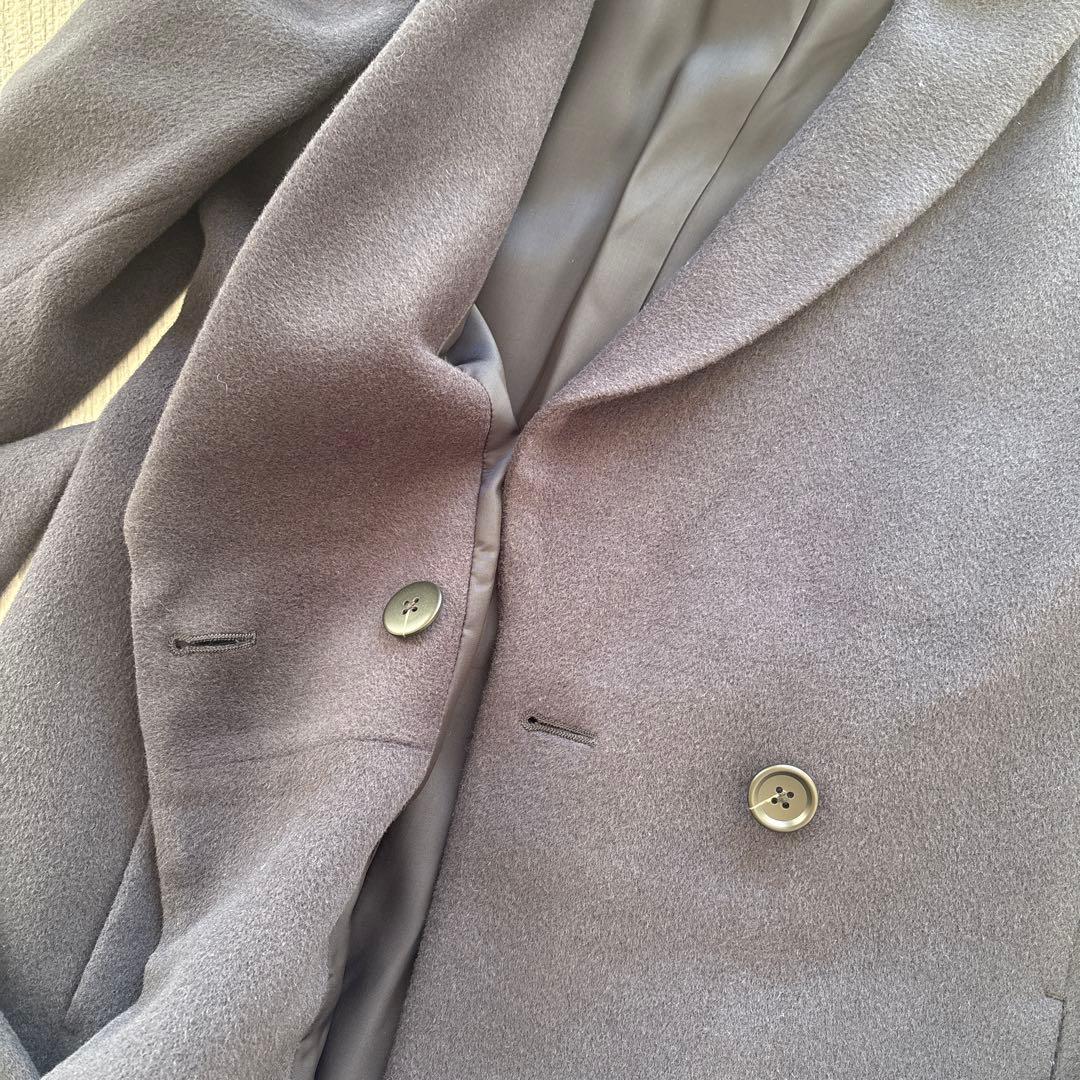 UNITED ARROWS ネイビー アンゴラウールコート