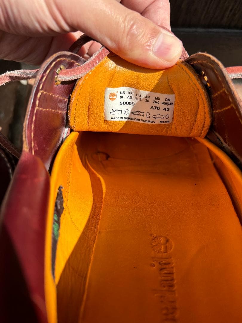 Timberland 3EYE BURGUNDY 26 スリーアイ バーガンディ