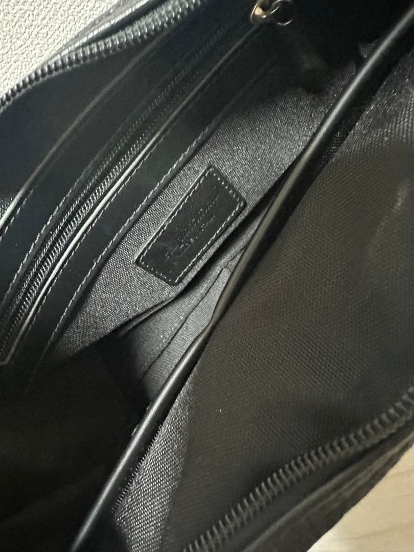 Aquascutum 黒 ショルダーバッグ