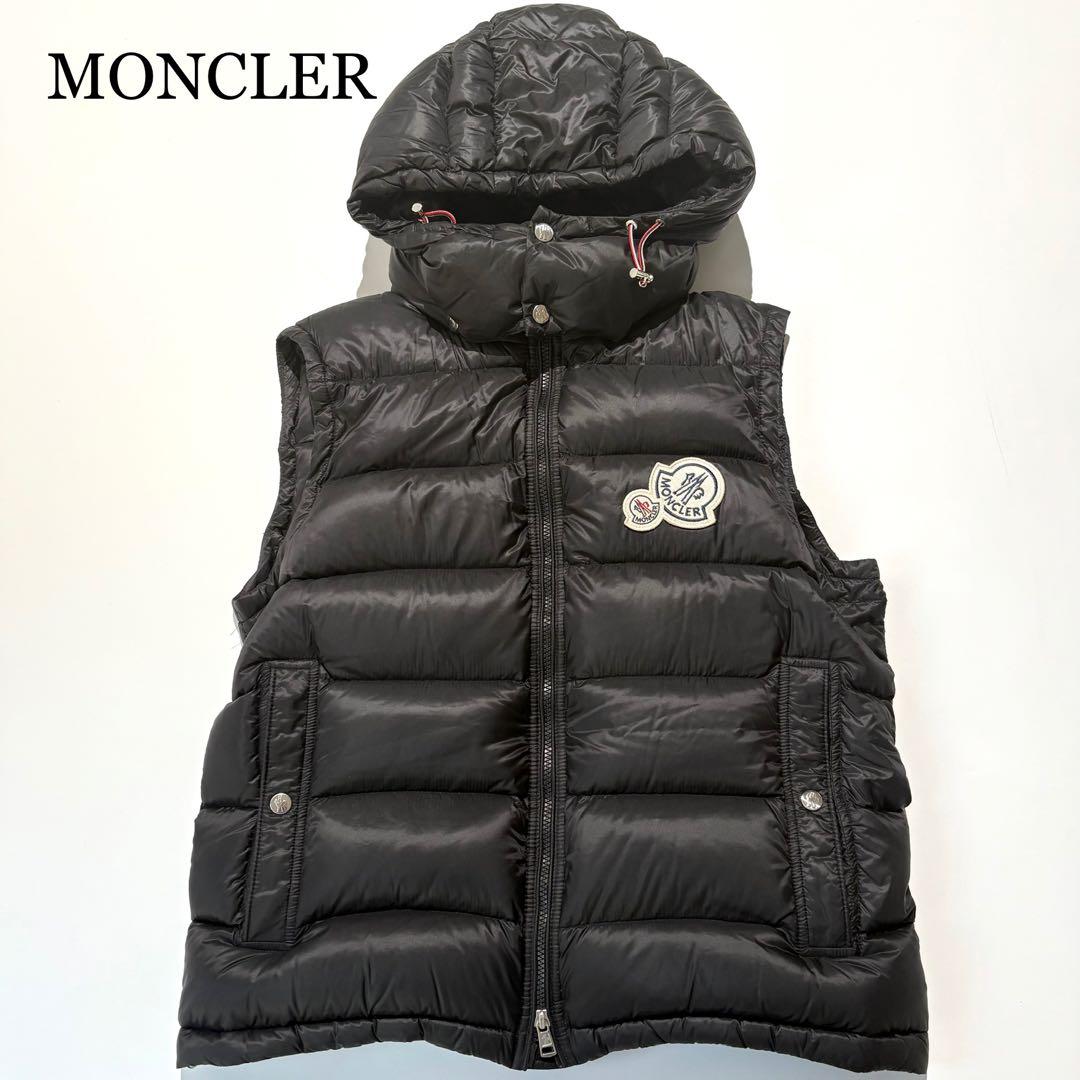 【未使用級】MONCLER ダウンベスト フーディー GERS ブラック 3