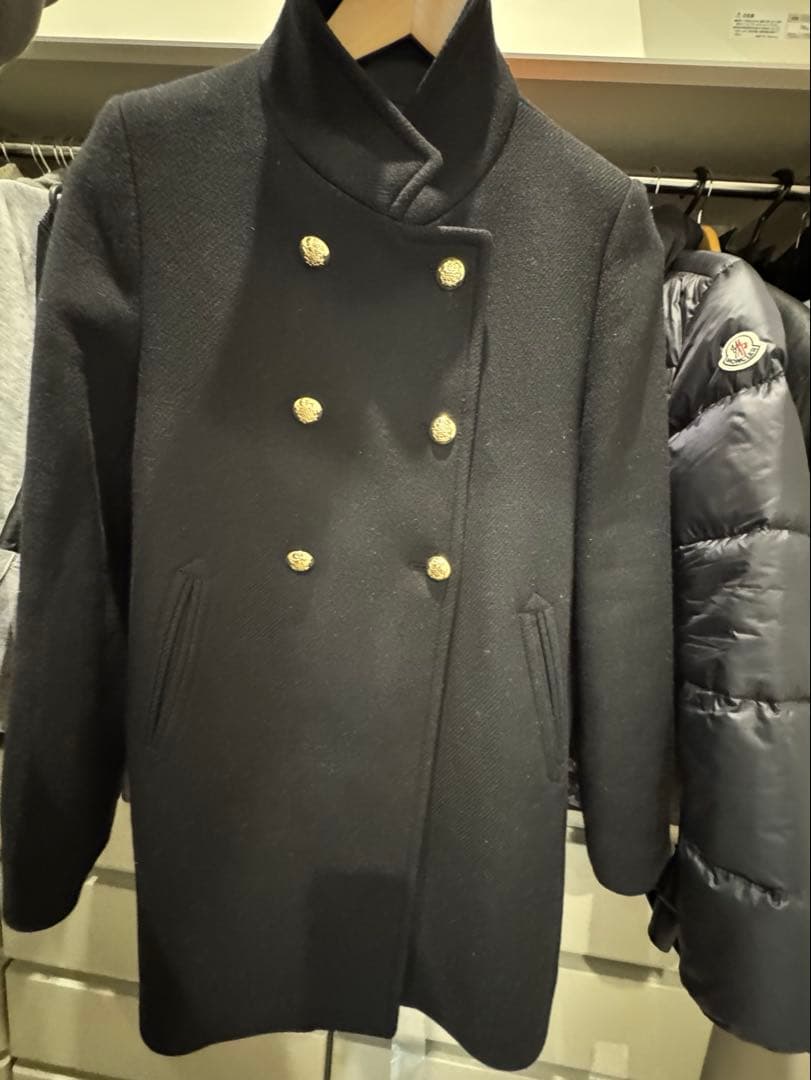 ZARA ダブルブレストハイネックウールブレンドコート