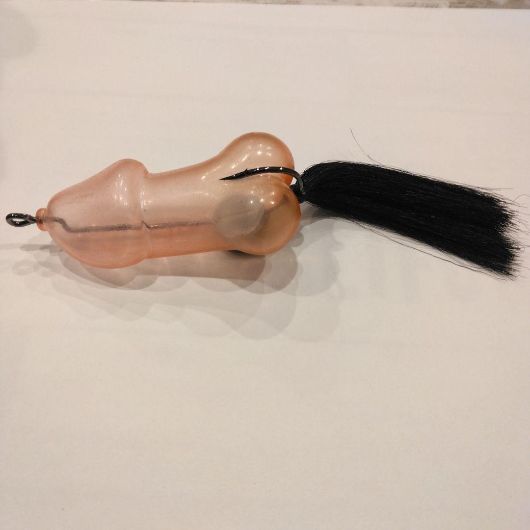 クリアピンク ハードルアー ブラックファー付き