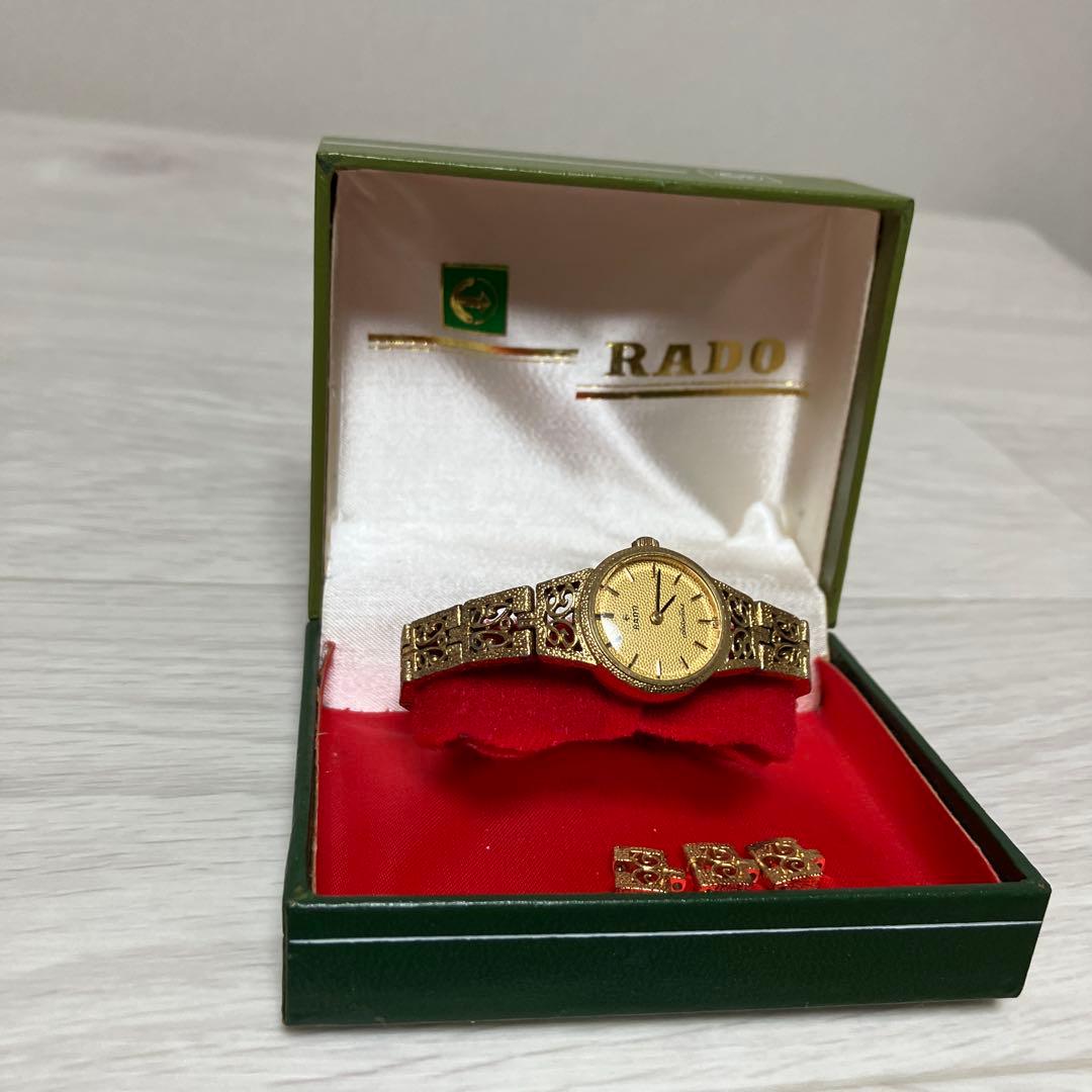 ホ*》様 アンティーク腕時計　RADO レディース　ブレスレット　手巻き　金色