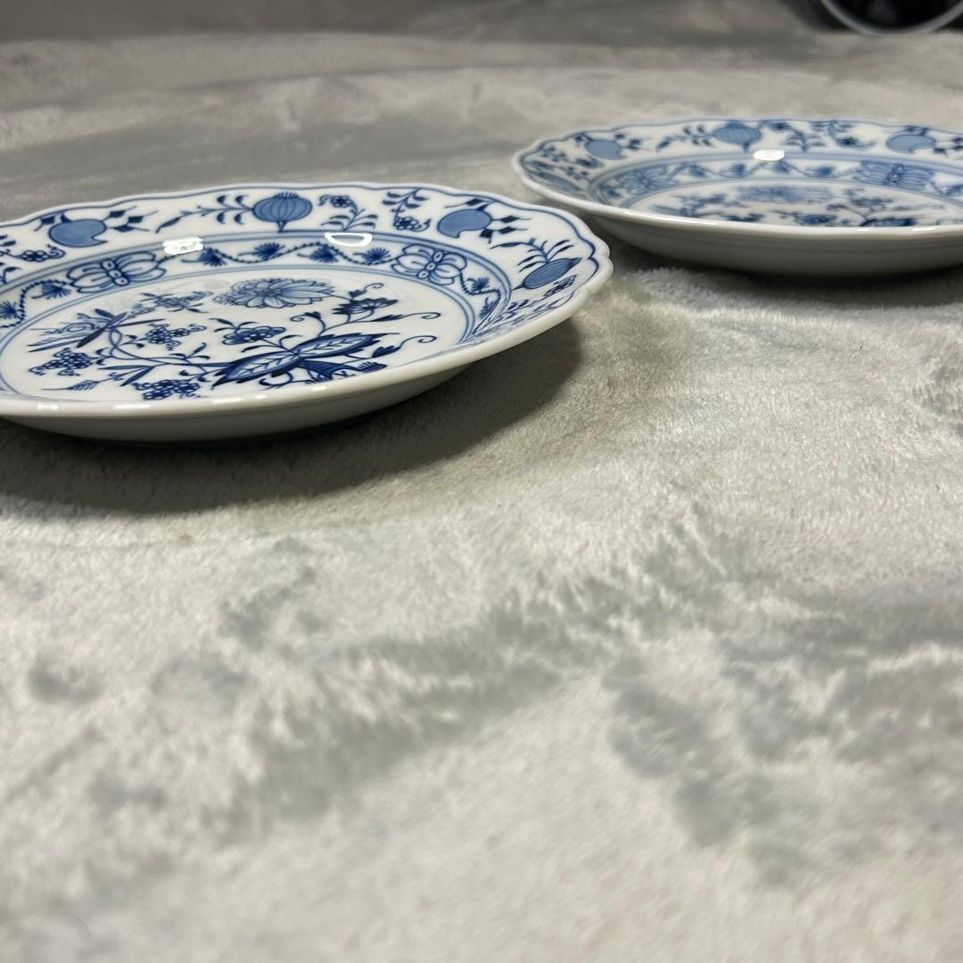 【新品未使用】マイセン ブルーオニオン プレート 18cm 2枚