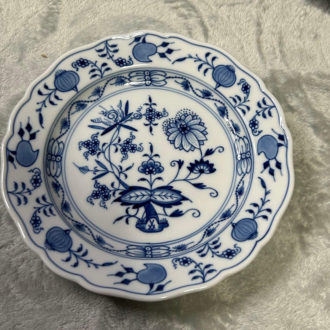 【新品未使用】マイセン ブルーオニオン プレート 18cm 2枚