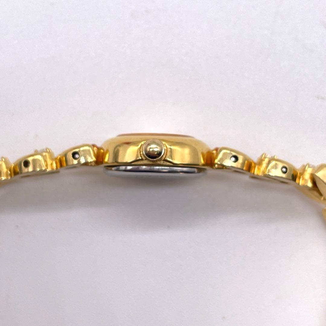 ◆SEIKO 腕時計◆動作品 セイコー ゴールドカラー ストーン ブレス