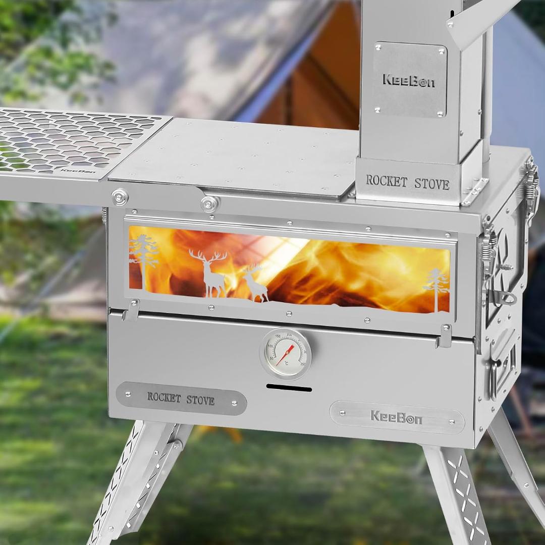 オーブン付きペレットストーブ 自動供給システム6時間燃焼