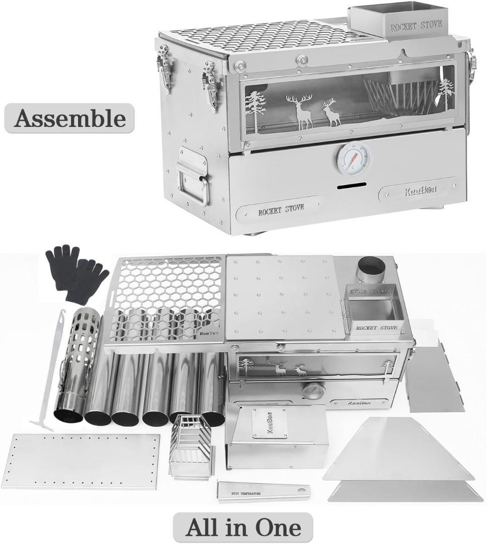 オーブン付きペレットストーブ 自動供給システム6時間燃焼