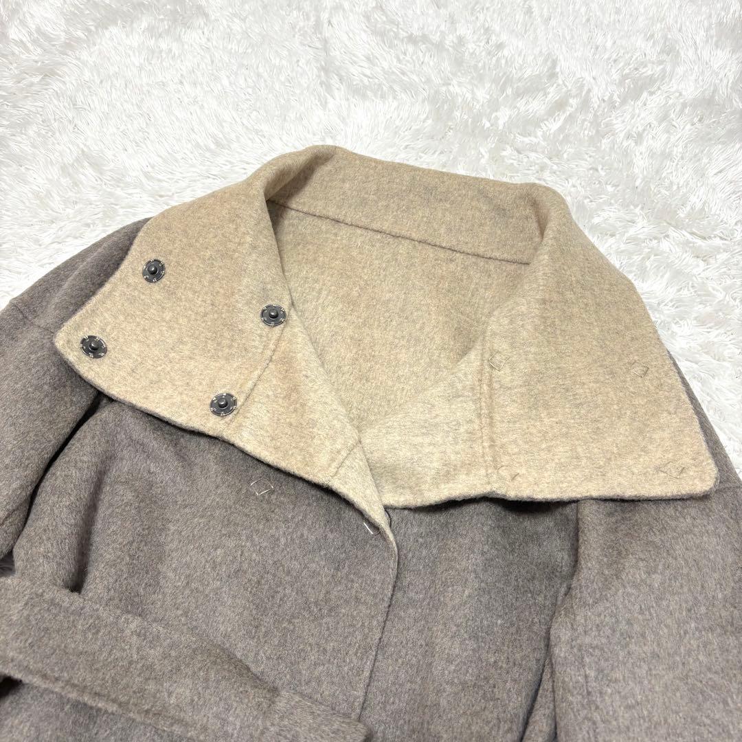 【極美品】マックスマーラウィークエンド リバーシブル ベルテッドリバーコート