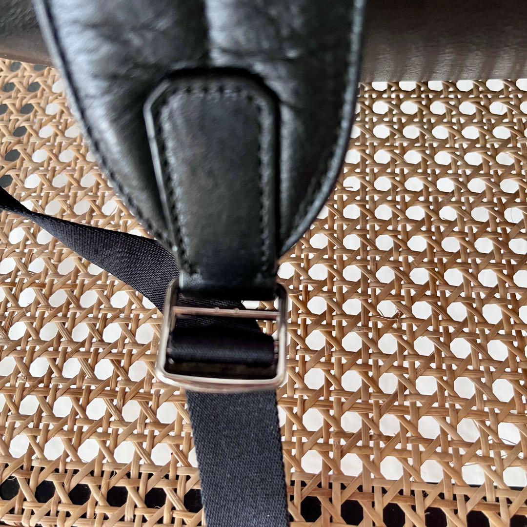 バッグ COACH/Black leather backpack