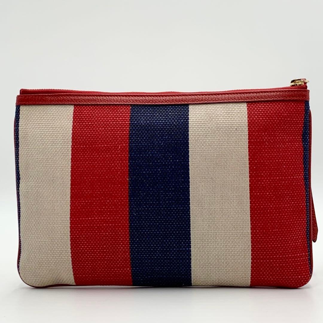 美品 GUCCI グッチ GGロゴ クラッチバッグ バイアデラ シルヴィ