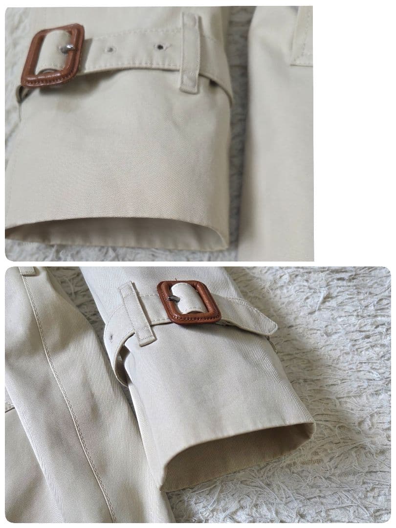 美品 バーバリー ライトベージュ トレンチコート ライナー ノバチェック 38M