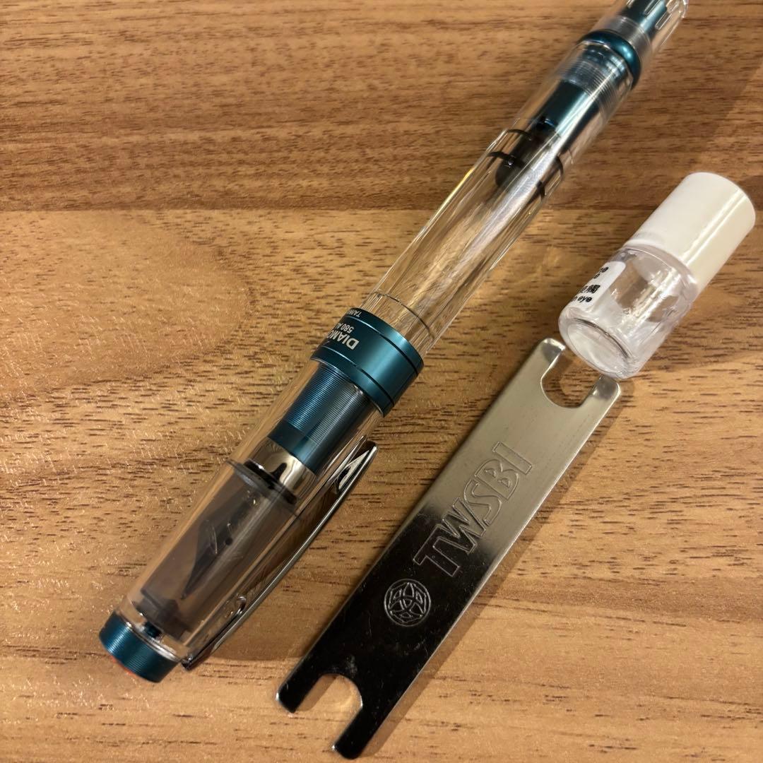 【専用工具付】TWSBI ダイヤモンド 580 ALR プルシアンブルー 字幅M