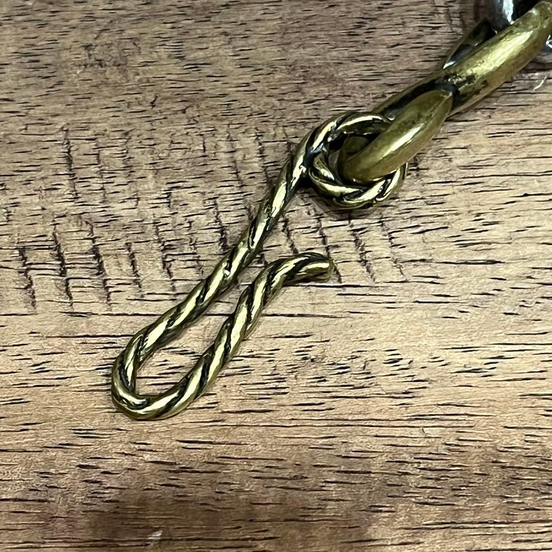 Molliveモリーヴ　真鍮(ブラス)×シルバー　ウォレットチェーン