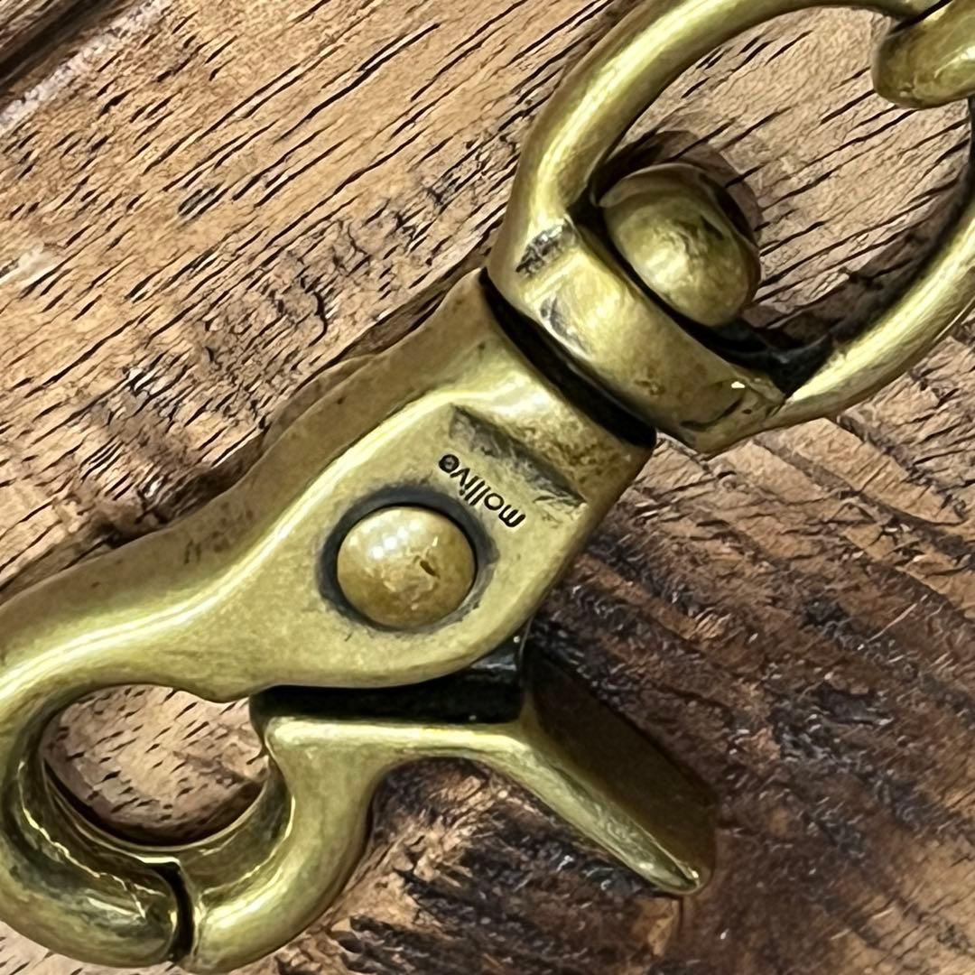 Molliveモリーヴ　真鍮(ブラス)×シルバー　ウォレットチェーン