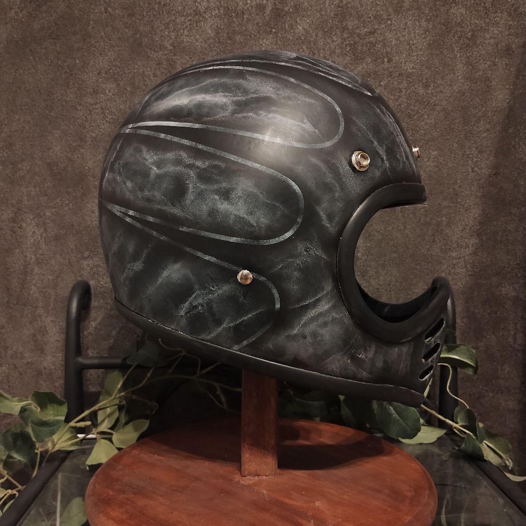 サイズ変更無料　オーシャンビートル　MTX ペイント　ヘルメット　スキャロップ