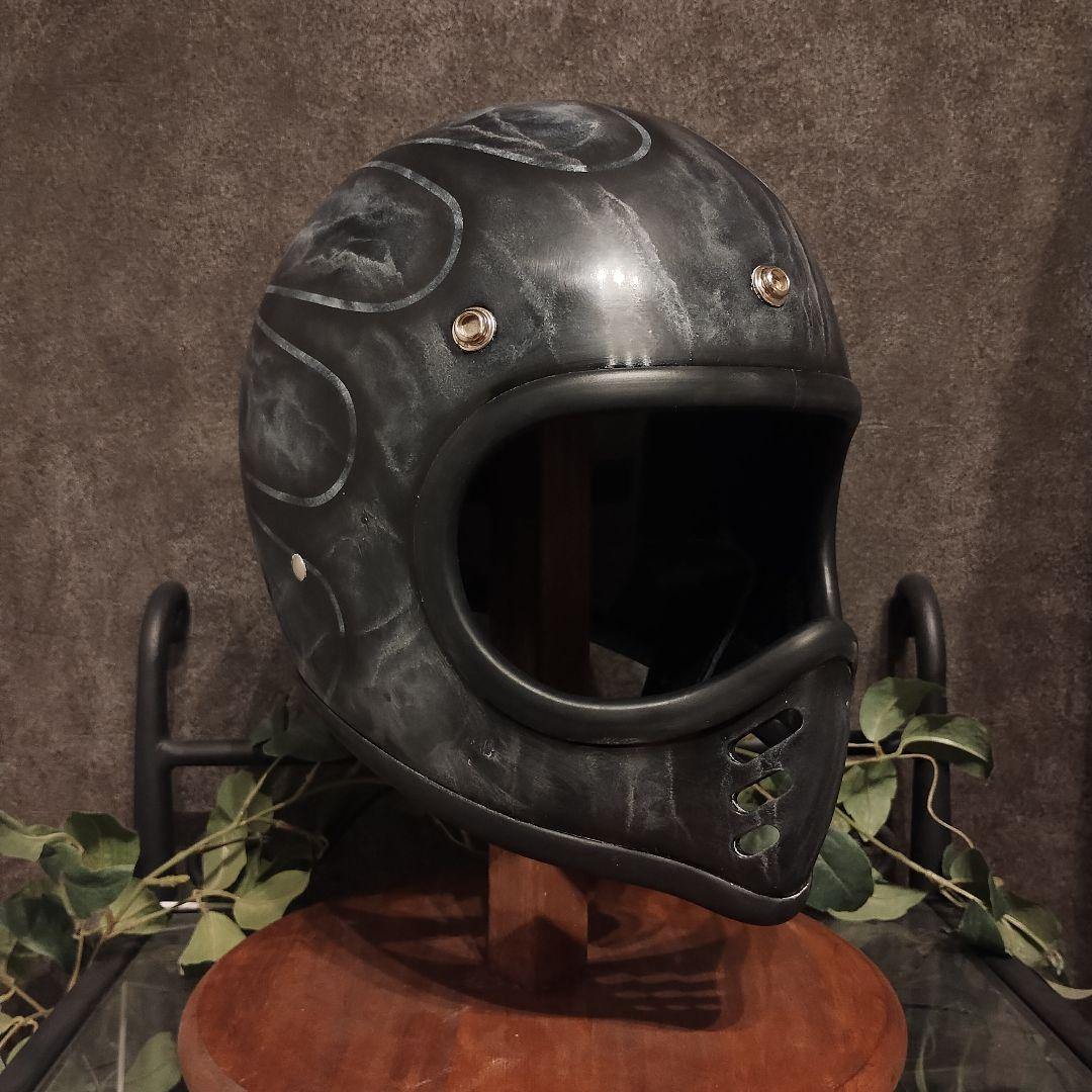 サイズ変更無料　オーシャンビートル　MTX ペイント　ヘルメット　スキャロップ