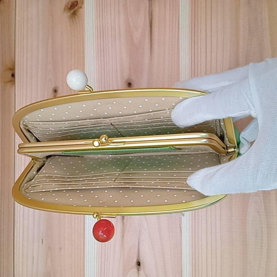 未使用　大きめ　がま口　長財布　レディース　ピンク　ズッケロフィラート　小銭