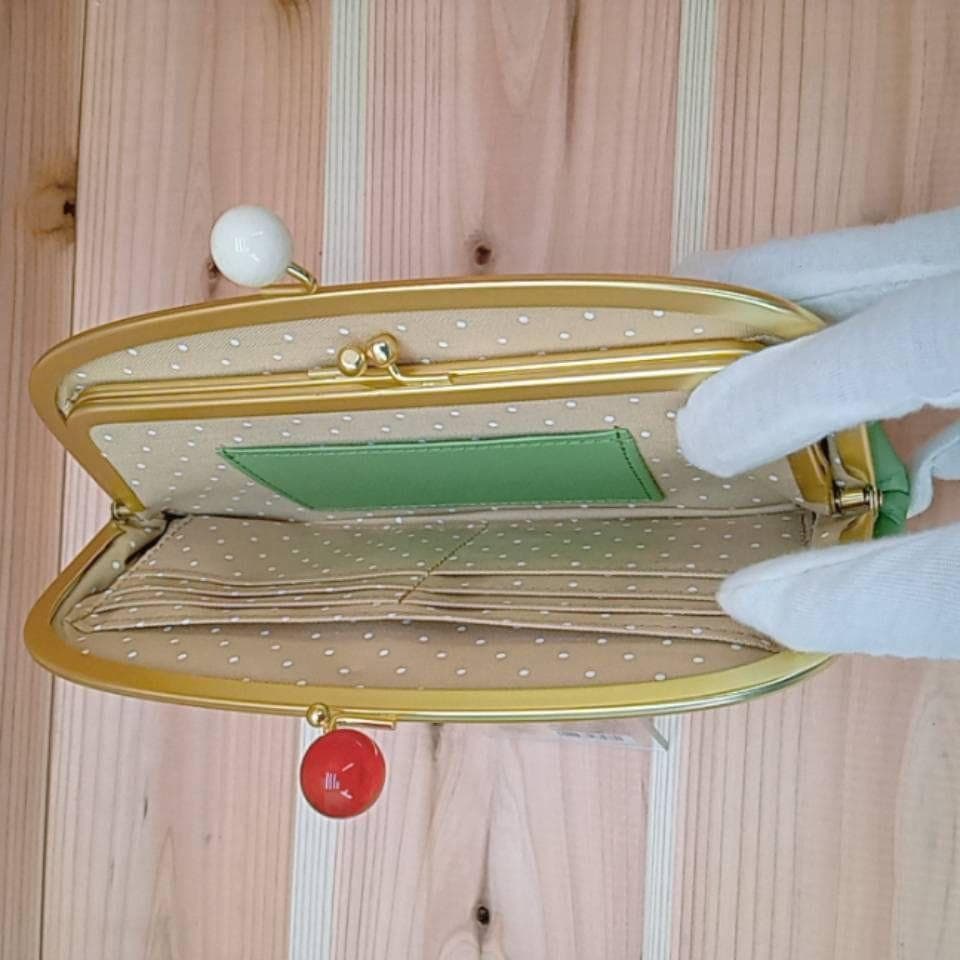 未使用　大きめ　がま口　長財布　レディース　ピンク　ズッケロフィラート　小銭