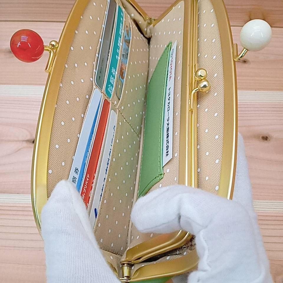 未使用　大きめ　がま口　長財布　レディース　ピンク　ズッケロフィラート　小銭