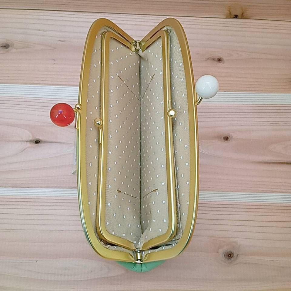 未使用　大きめ　がま口　長財布　レディース　ピンク　ズッケロフィラート　小銭