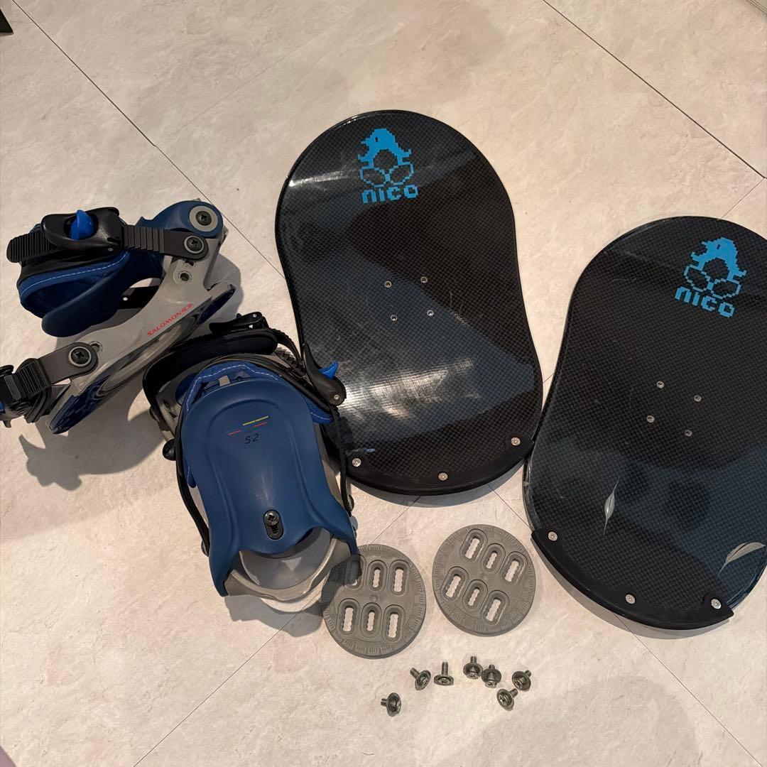 NICO セパレートスノーボード　スノーボード　セパスノ バインディングセット