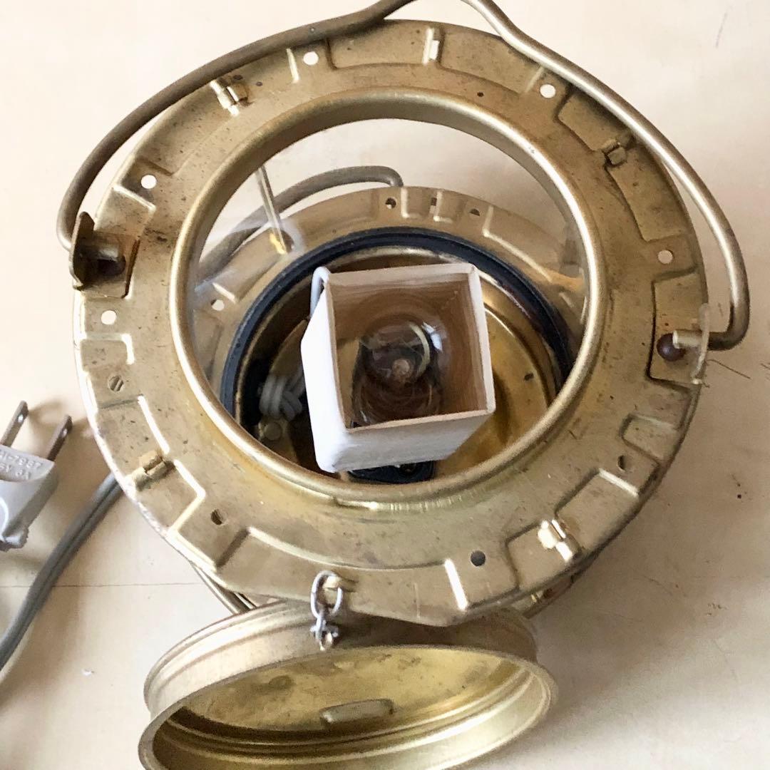未使用 アンティーク 日本船燈 マリンランプ 電気ランタン 1
