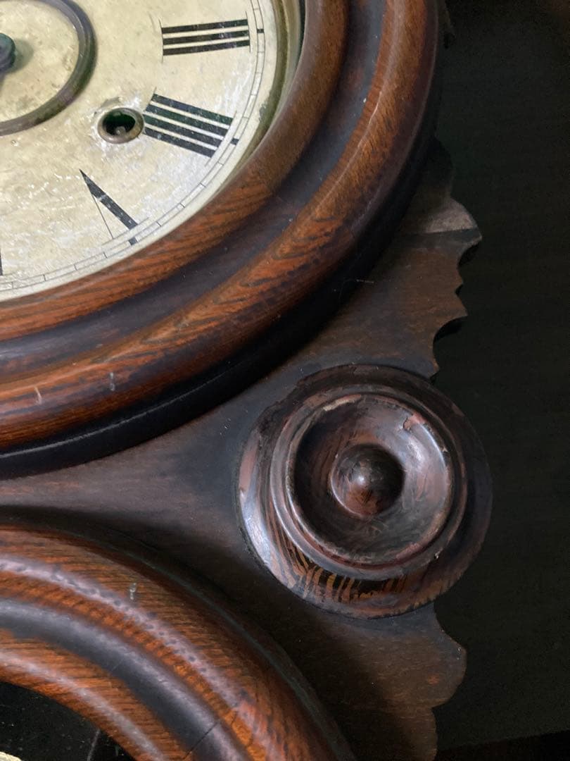 地球馬 尾張時計 ダルマ柱時計 8日巻 ボンボン時計