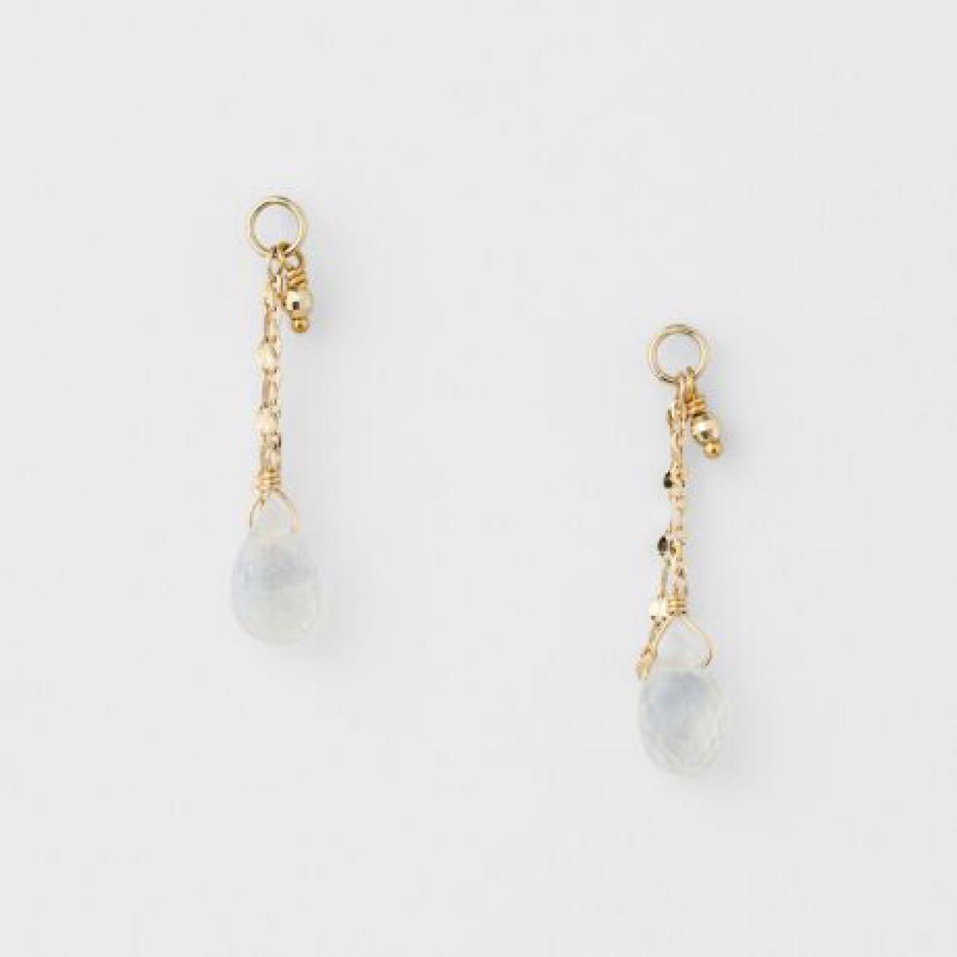 未使用 agete K10フェルスパーピアスチャーム 完売