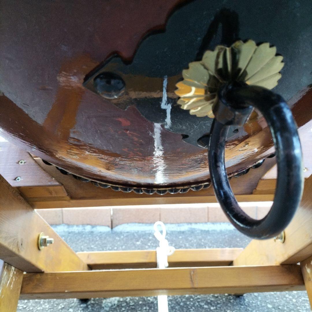 mura様　ご依頼商品　長胴太鼓　桶胴太鼓　斜め打ち太鼓台中古品③