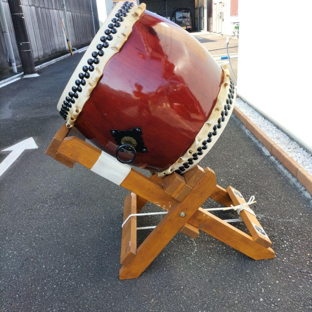 mura様　ご依頼商品　長胴太鼓　桶胴太鼓　斜め打ち太鼓台中古品③