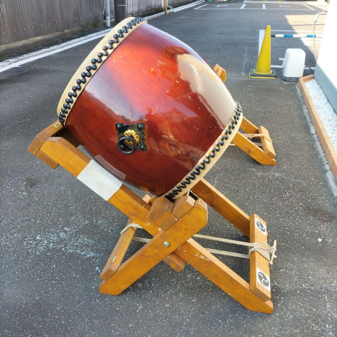 mura様　ご依頼商品　長胴太鼓　桶胴太鼓　斜め打ち太鼓台中古品③