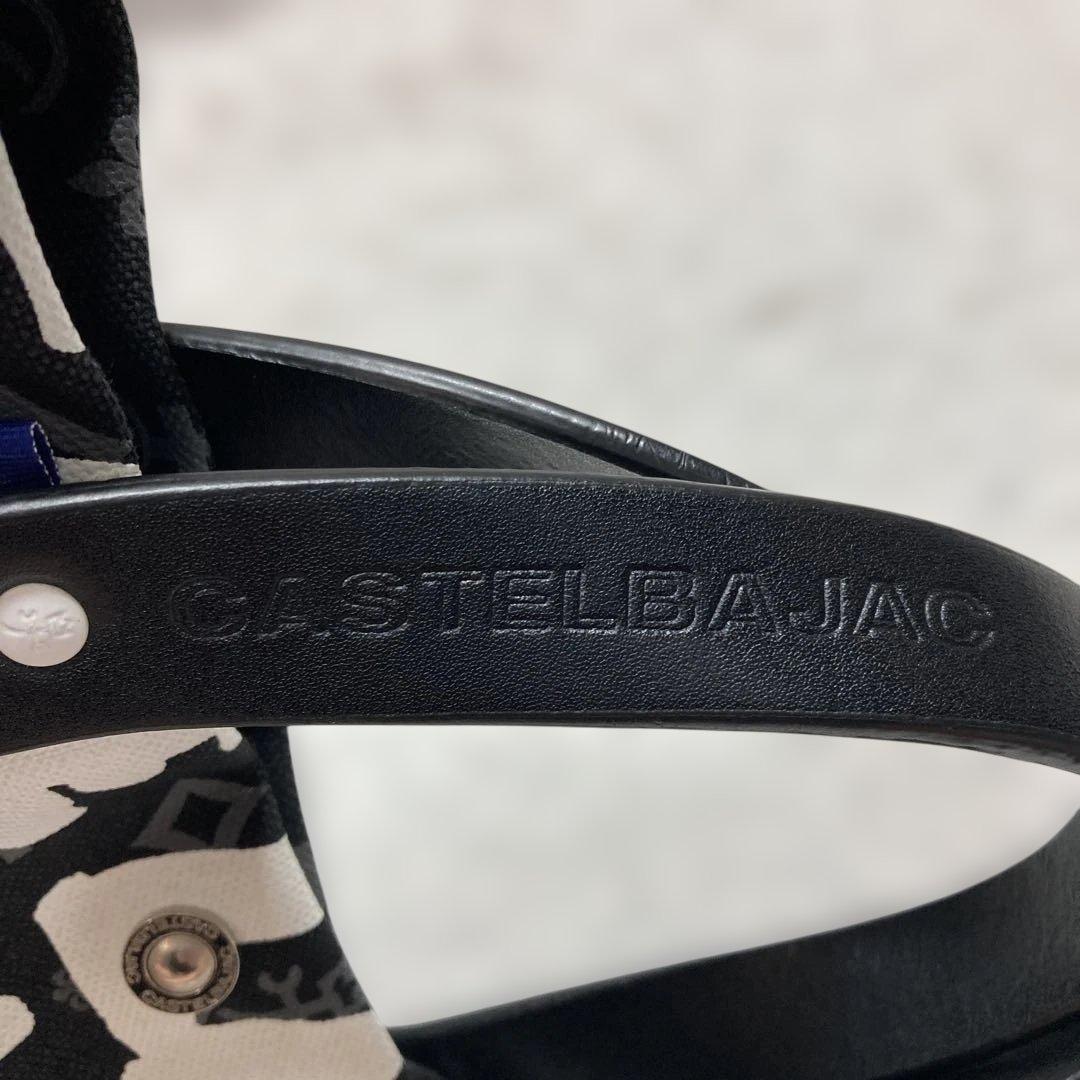 未使用級 入手困難！カステルバジャックって カードバッグ 総柄 キャンバス 黒