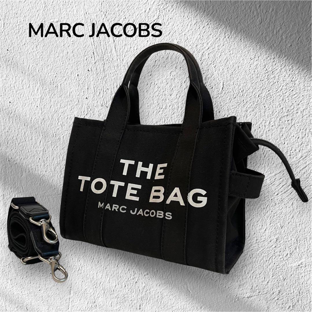 マークジェイコブス キャンバス 2WAY ショルダーバッグ ザ トート 黒