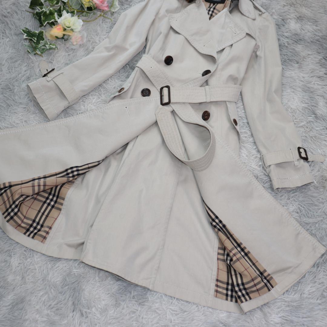 ✨バーバリー✨トレンチコート　ノバチェック　ベルテッド　ロング 　ベージュ