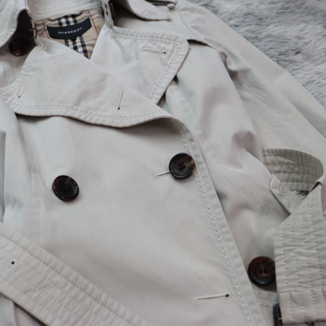 ✨バーバリー✨トレンチコート　ノバチェック　ベルテッド　ロング 　ベージュ