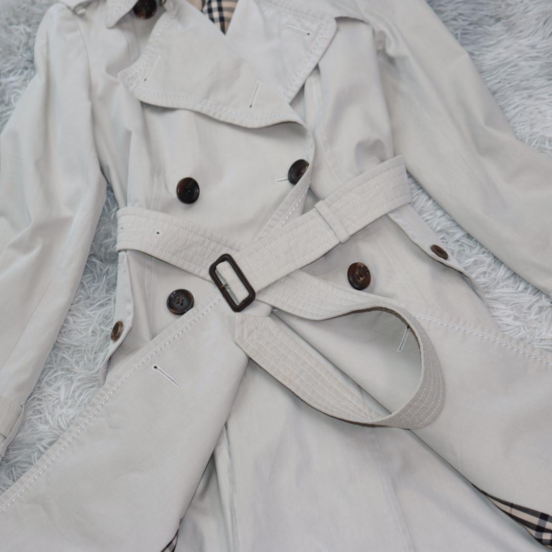 ✨バーバリー✨トレンチコート　ノバチェック　ベルテッド　ロング 　ベージュ