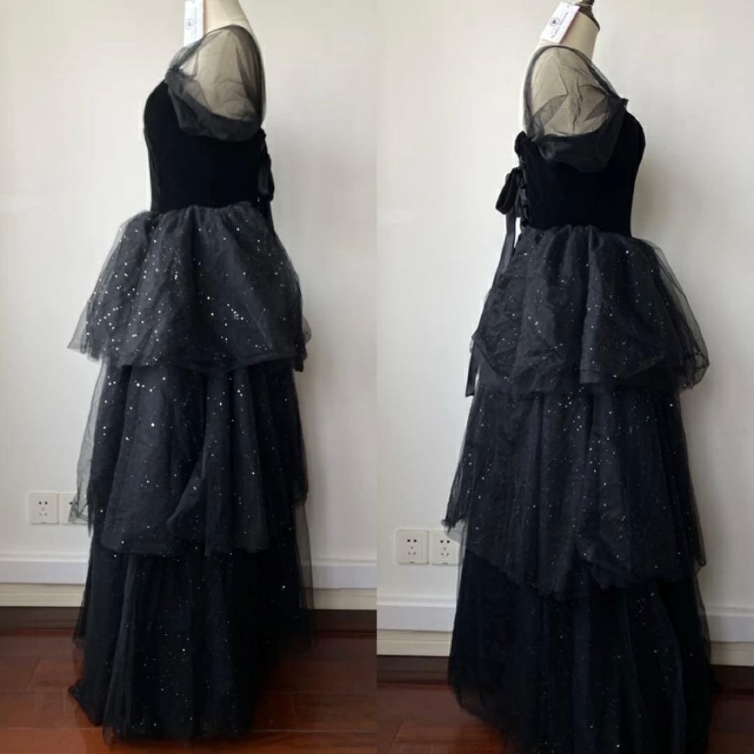 ブラックドレス　ウェディング