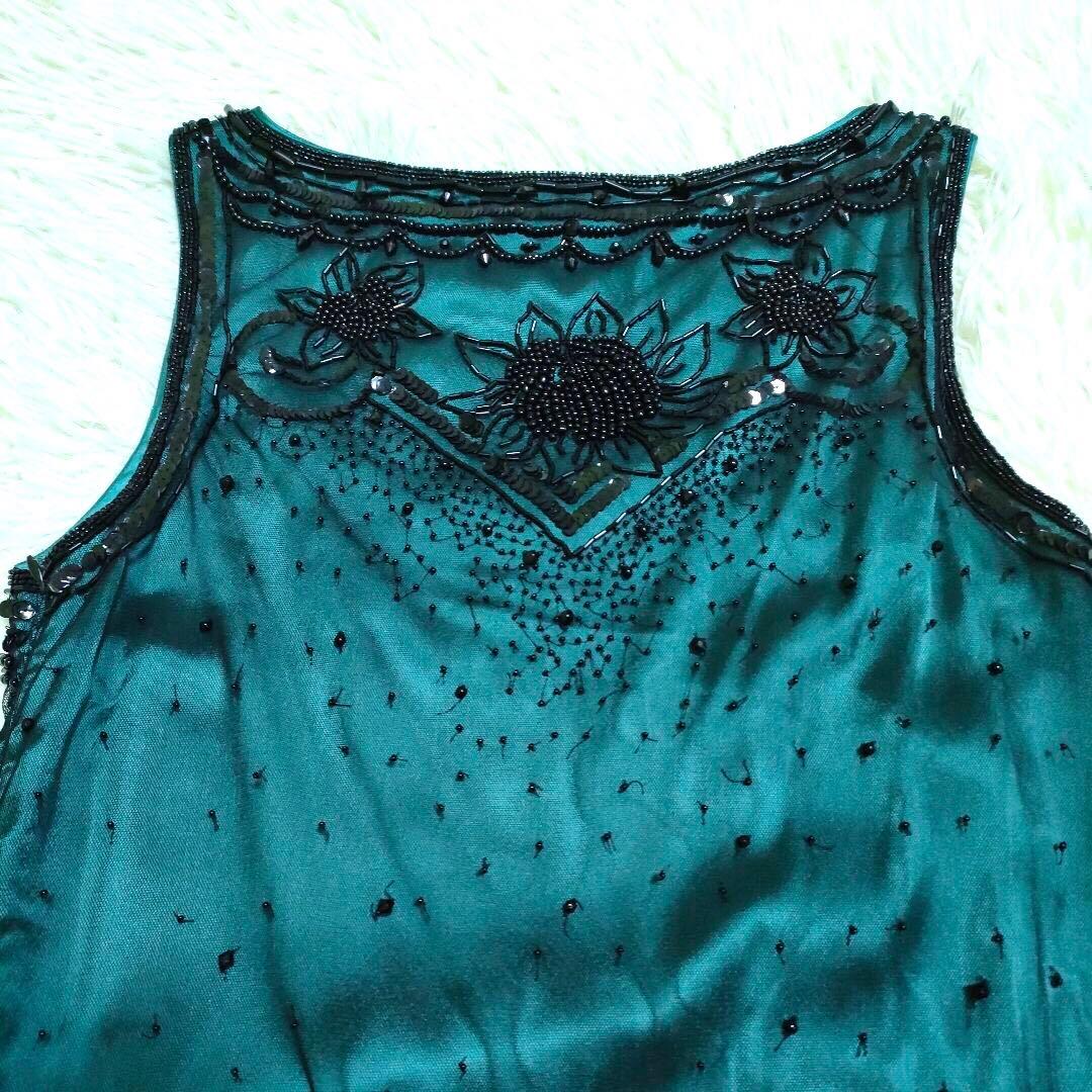 GALLIANO① Beaded Sequin Dress One-piece