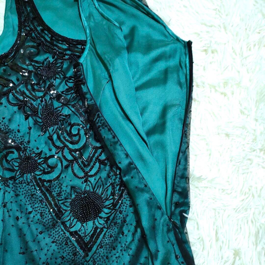GALLIANO① Beaded Sequin Dress One-piece