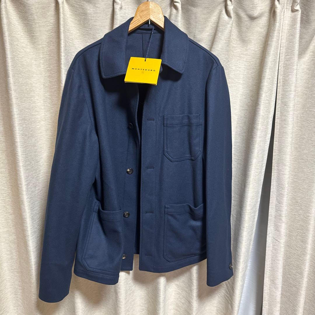 新品タグ付きMONTEDORO カシミヤ混コートジャケット